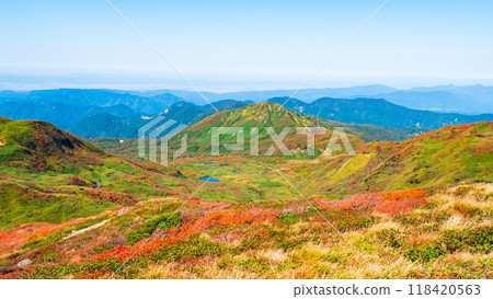 秋季攀登燒石山（燒石山頂）：眺望燒石沼山、木甲山 118420563