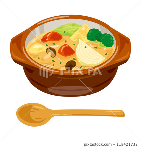 盤子裡的蔬菜湯 118421732