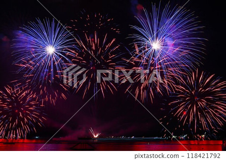 煙火與瀨戶內海（廣島縣尾道市） 118421792