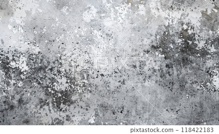 Abstract grunge aged white wall texture background wallpaper. Backdrop, gray weathering spots, artistic street concrete, detailed composition 118422183