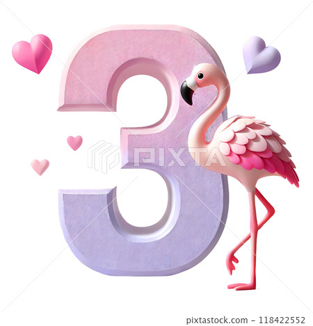3d number three - Stock Illustration [118422552] - PIXTA