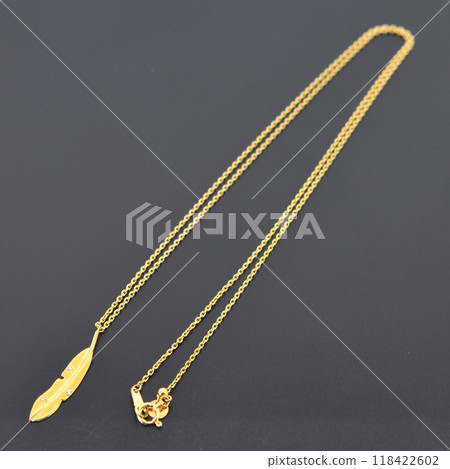 羽毛吊墜項鍊 118422602