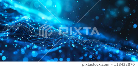 Technology tech computing background wallpaper backdrop. Electrical signals, abstract composition, connectivity 118422870