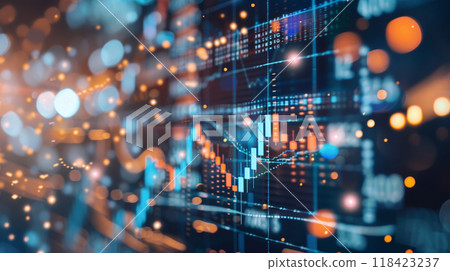 A computer screen shows a graph with a lot of numbers and lines 118423237