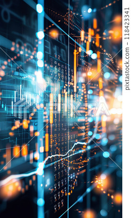 A computer screen with a lot of numbers and lines A computer screen with a lot of numbers and lines 118423341