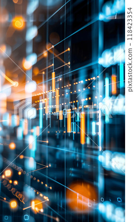 A computer screen with a lot of numbers and lines A computer screen with a lot of numbers and lines 118423354