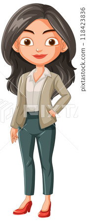 Professional Woman in Business Attire 118423836