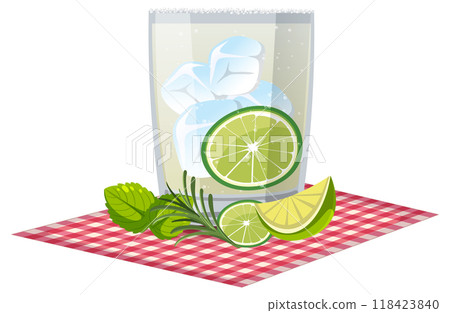 Refreshing Lime and Herb Drink Refreshing Lime and Herb Drink 118423840