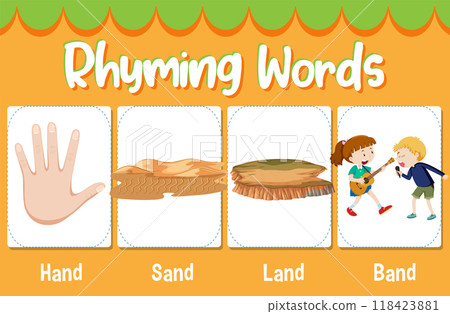 Rhyming Words for Kids Rhyming Words for Kids 118423881