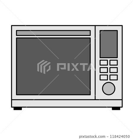 側面有開關的微波爐插圖 側面有開關的微波爐插圖 118424050