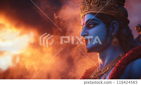 God Rama. Inscription "Rama Navami" 118424565