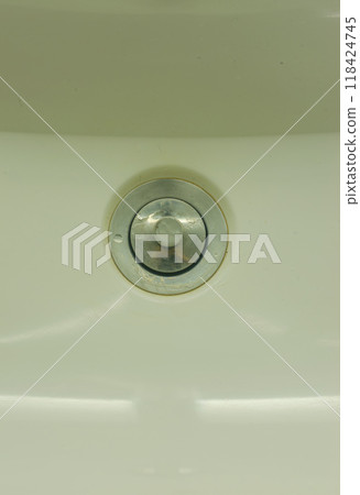 sink water drain in the bathroom. . High quality photo 118424745