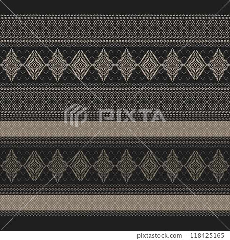 Motifs African boho paisley Floral Ikat pattern embroidery border. Ethnic ikat floral Ethnic Indian Pattern Ikat pattern Ethnic Pattern.Border indian floral Aztec embroidery border seamless patterns. 118425165