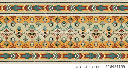 Motifs African boho paisley Floral Ikat pattern embroidery border. Ethnic ikat floral Ethnic Indian Pattern Ikat pattern Ethnic Pattern.Border indian floral Aztec embroidery border seamless patterns. Motifs African boho paisley Floral Ikat pattern embroidery border. Ethnic ikat floral Ethnic Indian Pattern Ikat pattern Ethnic Pattern.Border indian floral Aztec embroidery border seamless patterns. 118425169