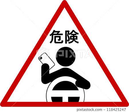 警告智慧型手機危險並禁止使用智慧型手機的標誌 警告智慧型手機危險並禁止使用智慧型手機的標誌 118425247