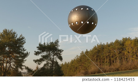 Ufo, photorealistic 3d visualization, 3d render 118425455