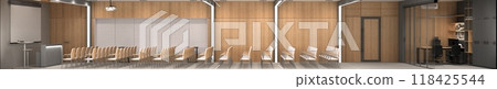conference room, meeting room, interior visualization, 3D illustration conference room, meeting room, interior visualization, 3D illustration 118425544