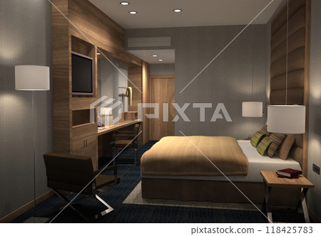 residential interior visualization, 3D illustration, cg 118425783