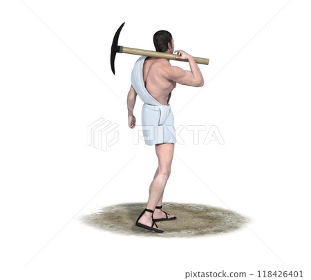 3d render, character of a medieval man, illustration 3d render, character of a medieval man, illustration 118426401