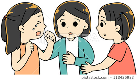 安慰哭泣的朋友的女孩 118426988