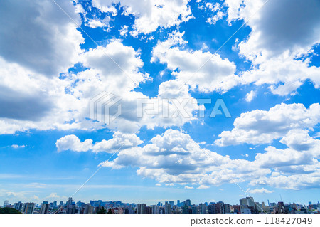Blue sky and clouds Blue sky and clouds 118427049