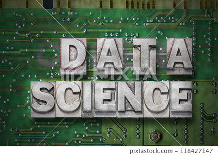 data science green pc-board 118427147