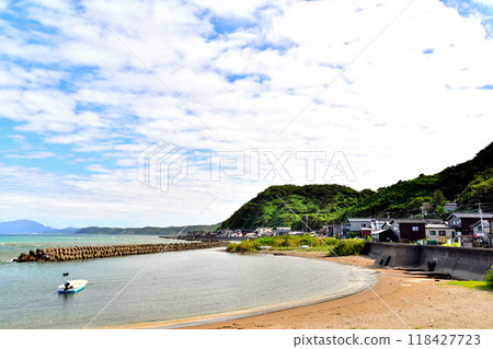 View of Teradomari from near Izumozaki Kaiyu Plaza (Izumozaki Town, Niigata Prefecture) [September 2024] 118427723