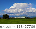 Hachiko Line under blue skies 118427789