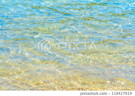 transparent sea water surface 118427919