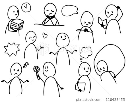 各種鬆散簡筆畫的插圖集 118428455