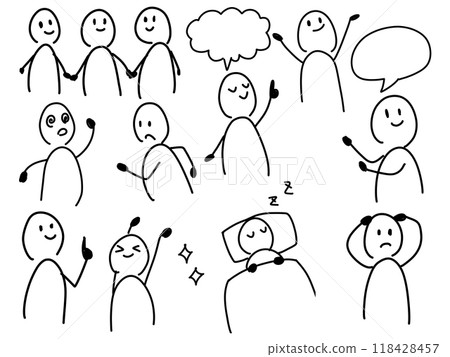 各種鬆散簡筆畫的插圖集 各種鬆散簡筆畫的插圖集 118428457