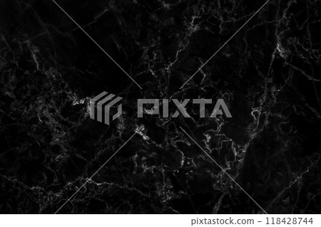Black grey background marble wall texture for design art work, seamless pattern of tile stone with bright and luxury. 118428744