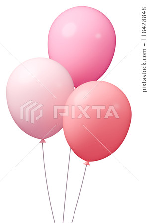 3D image_balloon_pink 3D image_balloon_pink 118428848