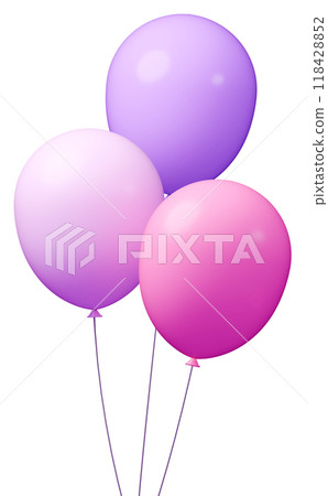 3D 影像_氣球_紫色 3D 影像_氣球_紫色 118428852
