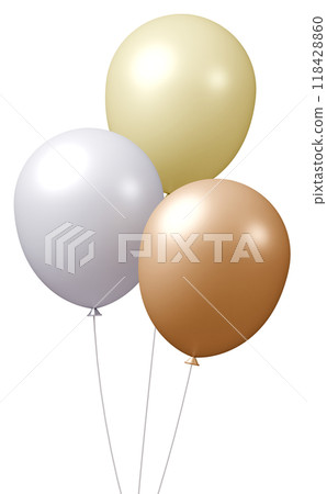 3D image_balloon_gold 118428860