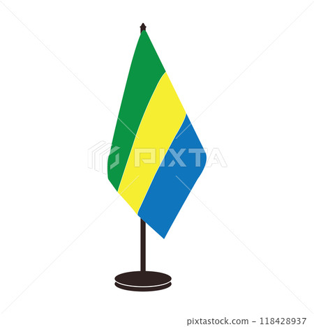 Gabon flag icon 118428937