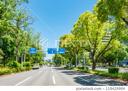 三之丸2丁目名古屋城週邊街道、名古屋市政府第1號大樓附近 三之丸2丁目名古屋城週邊街道、名古屋市政府第1號大樓附近 118428984
