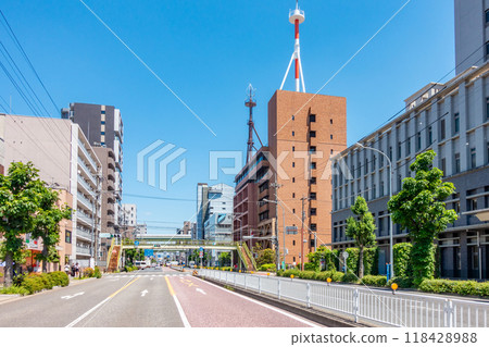 Streets around Nagoya Castle: Nagoya Detention House East Intersection Streets around Nagoya Castle: Nagoya Detention House East Intersection 118428988