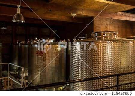 Brewing facilities at a sake brewery Brewing facilities at a sake brewery 118428990