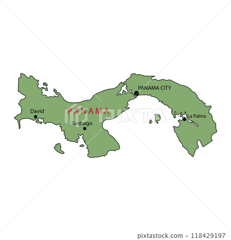 Panama map icon 118429197