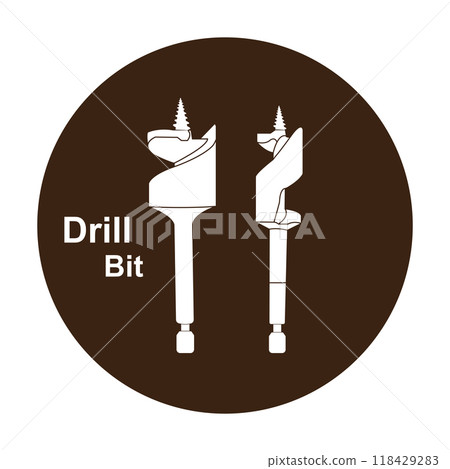 Drill bit icon 118429283