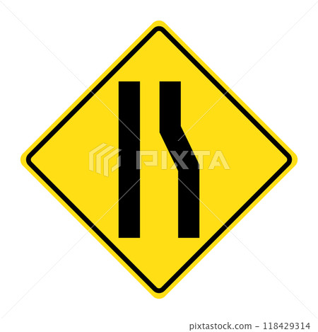 Traffic symbols and road safety signs 118429314