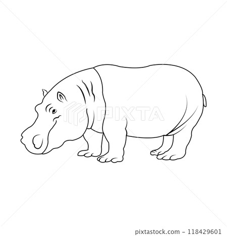 Hippopotamus icon 118429601