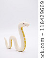 Snake ornament on white background, Year of the Snake, New Year's material Snake ornament on white background, Year of the Snake, New Year's material 118429669