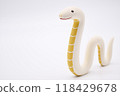 Snake ornament on white background, Year of the Snake, New Year's material Snake ornament on white background, Year of the Snake, New Year's material 118429678