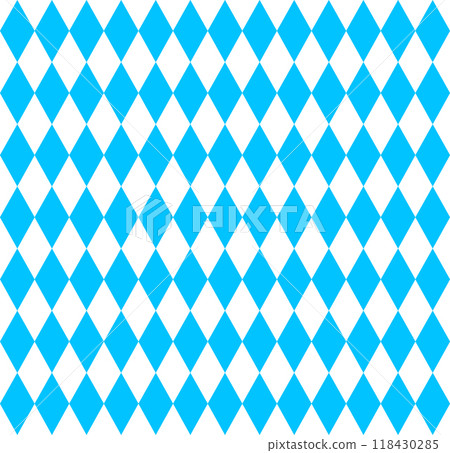 Seamless background of rhombuses. Oktoberfest symbol flag of Bavaria Seamless background of rhombuses. Oktoberfest symbol flag of Bavaria 118430285
