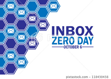 Inbox zero day, background Inbox zero day, background 118430438