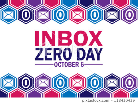 Inbox Zero Day Vector illustration Inbox Zero Day Vector illustration 118430439