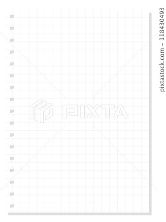 Simple graph paper note/memo background, portrait, size ratio 3:4 118430493