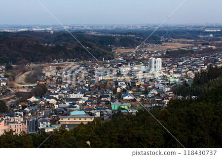 View from Mt. Daikan in Ogose, Saitama Prefecture View from Mt. Daikan in Ogose, Saitama Prefecture 118430737